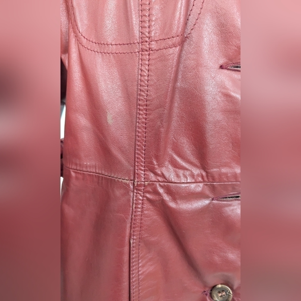 Vintage Lantry Woman's 100% Leathers Long Coat Jacket Made in Canada . - Picture 12 of 16